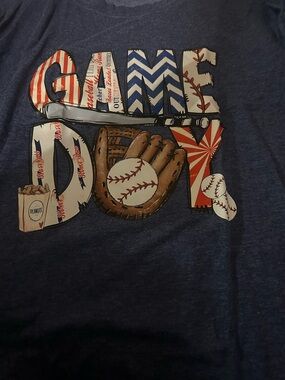 Baseball Graphic T-Shirt - Navy